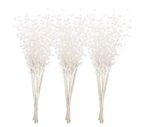 Sea Team - Paquete de 24 Adornos Tallos Bayas con Purpurina Artificial, Palos Decorativos Cuentas, ramitas Brillantes, Picos, Ramas para árbol de Navidad, jarrón pequeño, Vacaciones, Bodas, Fiestas