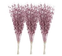 Sea Team - Paquete de 24 Adornos Tallos Bayas con Purpurina Artificial, Palos Decorativos Cuentas, ramitas Brillantes, Picos, Ramas para árbol de Navidad, jarrón pequeño, Vacaciones, Bodas, Fiestas