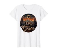 Sea Testigo de la Maravilla Eclipse Solar 5,136.0 Camiseta gráfica económica, Mujer, Blanco, S