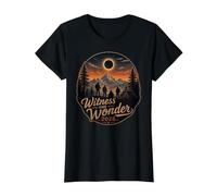 Sea Testigo de la Maravilla Eclipse Solar 5,136.0 Camiseta gráfica económica, Mujer, Negro, M