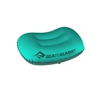 Sea to Summit - Almohada de viaje ultraligera Aeros R - Contorneada y fácil de inflar - Tejido de poliéster 20D - Antideslizante - Ultraligera para Senderismo - 36 x 26 x 12 cm - Verde Espuma de Mar -