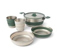 Sea to Summit Detour One Pot - Juego de cocina para dos (olla de 3 L, 2 | Juego de cocina duradero de acero inoxidable para dos paquetes, una olla de 3 litros, dos cuencos y dos tazas para comedor de