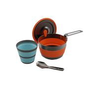 Sea To Summit - Frontier UL Collapsible One Pot Cook Set 1L (3 Pcs) de Silicona - Naranja Naranja one size