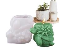 Sea Turtle Candle Molds, 3D Silicona Turtles Resin Molds, 2,95 x 3,9 x 2,76 pulgadas Turtle Aromatherapy, Soap Making Mould for Crafts, Gypsum Mold Candles
