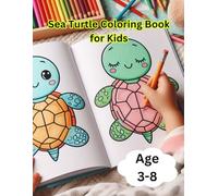 Sea Turtle Coloring Book for Kids: 56 Fun and Easy Ocean-Themed Coloring Pages for Boys and Girls Ages 3-8
