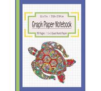 Sea Turtle Graph Paper Composition Notebook - 5x5 Quad-Ruled Journal for STEM, Math, Science & Art | Ocean Vibes & Colorful Design: Cute Motivational ... Teens & Adults | 110 Pages, Large 8.5x11 in.
