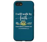 Sea Turtle I Will Walk by Faith Not Sight When I Cannot See Carcasa para iPhone SE (2020) / 7/8