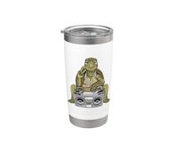 Sea Turtle Lover Hip Hop Niños Música Niños Tortuga Marina Vaso térmico de acero inoxidable de doble pared