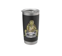 Sea Turtle Lover Hip Hop Niños Música Niños Tortuga Marina Vaso térmico de acero inoxidable de doble pared