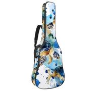 Sea Turtles - Funda acolchada para guitarra acústica con bolsillos ajustables para correa de hombro, Multicolor 01, 42.9x16.9x4.7 in, Mochila informal