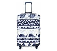 Sea Underwater Animals1 - Fundas elásticas para equipaje de viaje, 45,7 a 81,3 cm, Black, X-Large