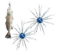 Sea Urchin Bait | 2 Pieces Slow Sinking | Tentacle Creature Lure | Soft Realistic Swimbait for Anglers Fishermen Men Husbands Sea Lake River Saltwater Stream Reservoir Pond