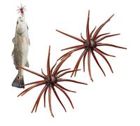 Sea Urchin Bait | 2 Pieces Slow Sinking | Tentacle Creature Lure | Soft Realistic Swimbait for Anglers Fishermen Men Husbands Sea Lake River Saltwater Stream Reservoir Pond