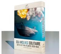 Sea Wolves: Solitaire - Battle of The Atlantic 1939-1942, juego de estrategia, juego de mesa para un jugador, juego de guerra histórico