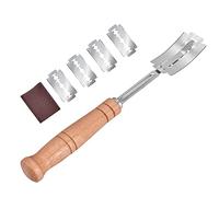 SEABABOO Cuchillo De Panadero Herramienta De Corte De Pan Cuchillo Hornear Bricolaje De Panadero Hacer Pan Y Hornear Bricolaje Corte Madera Masa Cubierta 5 * Juego De Cuchillas + Cuchillos * 1