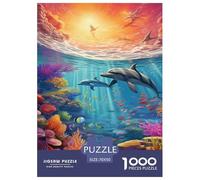 Seabed A School of Peces Puzzle Imposible,desafío para Adultos Animales Juego EduGatoivo 1000 Piezas Obra De artee De Juego De para Adultos Y Niños A Parteir De 12 Años 70x50cm/1000pcs
