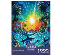 Seabed A School of Peces Puzzles Imposible,desafío para Adultos Juego EduGatoivo 1000 Piezas Obra De Arte De Juego De para Adultos Y Niños A Partir De 12 Años 38x26cm/1000pcs