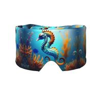 Seabed Coral Seabed - Diadema unisex para dormir de lado, máscara para dormir y orejeras (26.8 x 4.3 pulgadas), orejeras ajustables para interiores y exteriores, viajes, yoga, cómodas