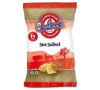 Seabrook Por Su Corte En Las Patatas Fritas De Sal Marina 25g X 6 Por Paquete (Paquete de 6)