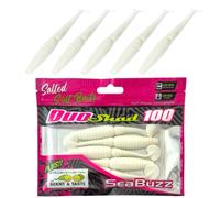 SEABUZZ Juego de señuelos de pesca Duo Shad 5 unidades x 100 mm - Lucio trucha perca cebo de goma - Señuelo artificial para lucioperca y siluro - Juego de pesca de peces depredadores - Equipo de pesca