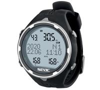 SEAC Action, Ordenador para Buceo con Botella y apnea, Diario de inmersiones, planificador, alarmas de Seguridad, Negro