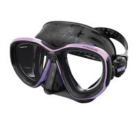 SEAC Afrodite - Máscara de Buceo de Bajo Volumen con Lentes de Cristal Templado 3 mm, Faldón de Silicona Suave, Hebilla 3D Ajustable y Compatible con Lentes Ópticas Correctivas (-1.0 a -6.0)