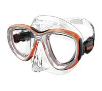 SEAC Afrodite - Máscara de Buceo de Bajo Volumen con Lentes de Cristal Templado 3 mm, Faldón de Silicona Suave, Hebilla 3D Ajustable y Compatible con Lentes Ópticas Correctivas (-1.0 a -6.0)