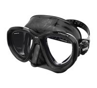 SEAC Afrodite - Máscara de Buceo de Bajo Volumen con Lentes de Cristal Templado 3 mm, Faldón de Silicona Suave, Hebilla 3D Ajustable y Compatible con Lentes Ópticas Correctivas (-1.0 a -6.0)