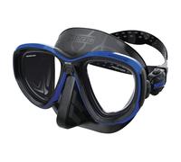 SEAC Afrodite - Máscara de Buceo de Bajo Volumen con Lentes de Cristal Templado 3 mm, Faldón de Silicona Suave, Hebilla 3D Ajustable y Compatible con Lentes Ópticas Correctivas (-1.0 a -6.0)
