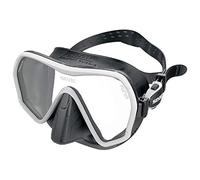SEAC Ajna Máscara de Buceo sin Marco con Amplia visión, Falda 100% Silicona, Unisex, Negro/Blanco, Estándar