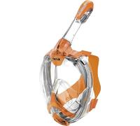 SEAC Amica, Máscara de Snorkel Facial Completa 180° para Adultos y Niños - Antivaho, Válvula Seca, Respiración Natural, Polímero Hipoalergénico Libre de Ftalatos