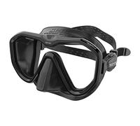 SEAC Appeal máscara de Buceo de Lente única Made in Italy con Hebilla 3D Directamente en la Falda, Unisex Adulto, Negro