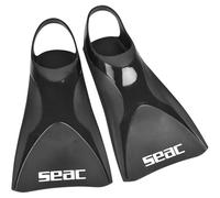 SEAC Atom Aletas Cortas de natación para Entrenamientos en la Piscina y en el mar, Negro, L