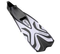 SEAC Azzurra Aletas de Esnórquel para Adultos y Niños, Zapato Cerrado en Goma, Blanco, 42/43