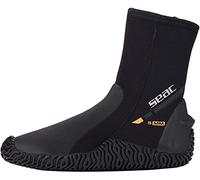 SEAC Basic HD, 5 mm Neoprene Diving Boots with Side Zip and Semi-Rigid Sole, Negro, XL
