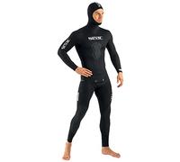SEAC Black Shark Traje de Pesca para Buceo y apnea de Neopreno de 7 mm, Dos Piezas, Interior Dividido, Hombre
