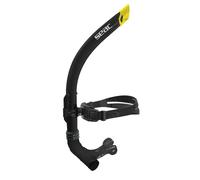 SEAC Boquilla Mesu para Natación en Mar o Piscina, Tubo de Buceo Negro/Amarillo, Adulto Unisex