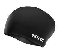 SEAC Chignon Junior Gorro de natación de Silicona para niños - Ideal para Cabello Largo o recogido - Gorro de Piscina Suave y cómodo - Rosa, Negro, Blanco