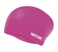 SEAC Chignon Junior - Gorro de Natación de Silicona para Niños | Ideal para Cabello Largo o Recogido | Gorro de Piscina Suave y Confortable - Rosa, Negro, Blanco