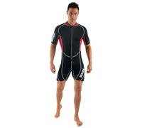 Seac Ciao Man Traje corto para hombres, Neopreno de 2.5 mm para snorkel, buceo y otras actividades acuáticas, XXXL, Negro/Rojo