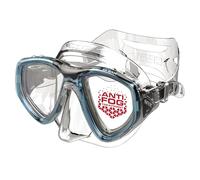 SEAC Clear - Máscara de Buceo de Silicona con Doble Lente | Máscara Antivaho de Bajo Volumen para Buceo y Snorkel, Aguamarina