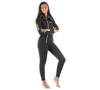 SEAC Club Lady Traje de Neopreno de 5 mm con Capucha integrada, Protectores Powertex en Hombros, Rodilleras y Zona Lumbar, Women's, Negro, L