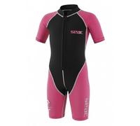 SEAC Dolphin Traje Corto para niños en Neopreno de 1.5 mm y Lycra para Nadar, Jugar en el Agua y Practicar Snorkel, Juventud Unisex niños, Fuxia/Negro, 9 años