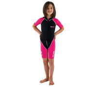 SEAC Dolphin Traje Corto para niños en Neopreno de 1.5 mm y Lycra para Nadar, Jugar en el Agua y Practicar Snorkel, Juventud Unisex niños, Fuxia/Negro, 11 años