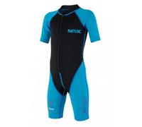 Seacsub Dolphin 1.5 Mm Junior Short Sleeve Shorty Azul,Negro 3 Years Niño