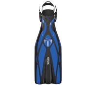 Seac F1 Aletas de Buceo Ligeras con un Peso de 730 Gramos por Aleta, para un Óptimo Rendimiento en el Buceo, Correa Ajustable, 43/45, Azul