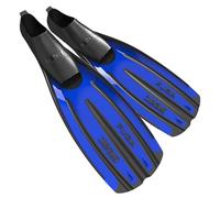 Seac Fuga Aletas de Buceo y Snorkel para Adultos con Zapatilla Cerrada, Fabricado en Italia, Azul, 38/39