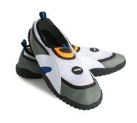 SEAC Hawaii Zapatillas Anti Deslizamiento niños, Sacadura rápida, Zapatos para el mar, la Playa y la Piscina, Unisex-Adult, Blanco/Gris, 35