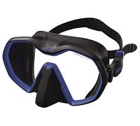 SEAC Icona, máscara monocristal sin Marco 100% Made in Italy para Buceo, Negro/Azul