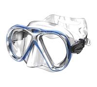 SEAC Iena - Máscara de Snorkel de Silicona, Doble Lente de Vidrio Templado de 3 mm, Ajuste Rápido